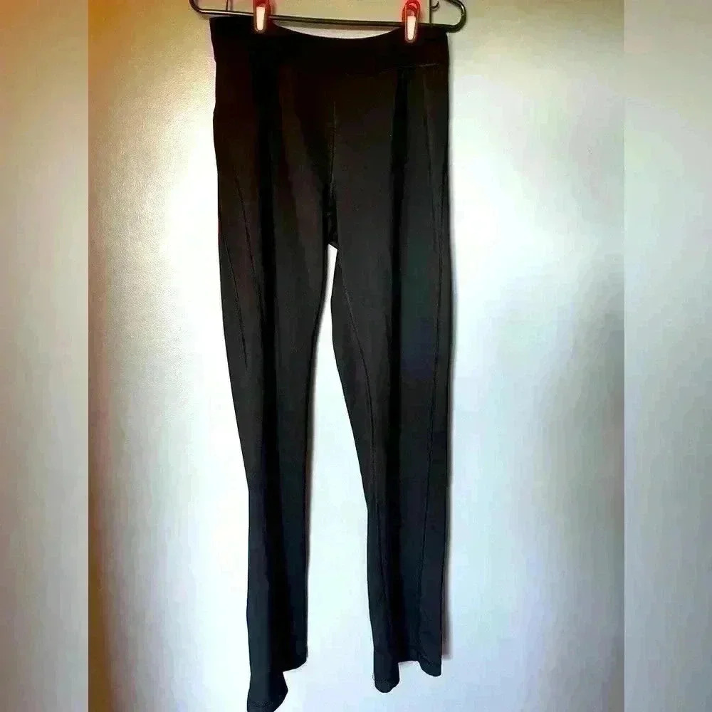 Eddie Bauer Black Lined Yoga Pants Womens Sz MT